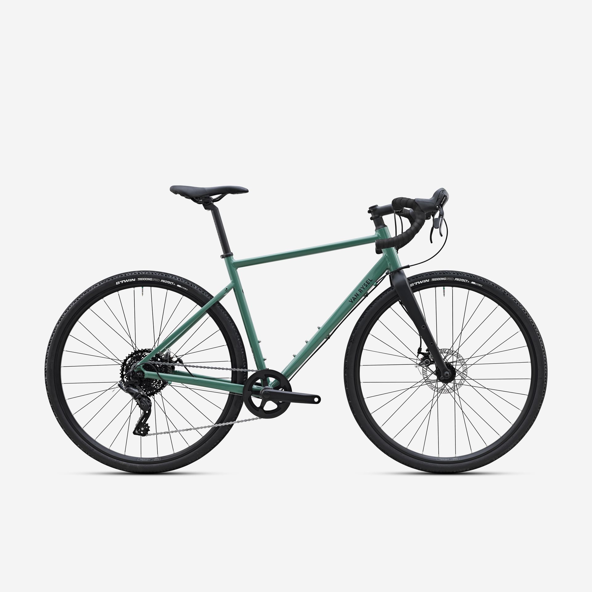 Rower gravelowy Triban Gravel Discovery Microshift Acolyte 8S
