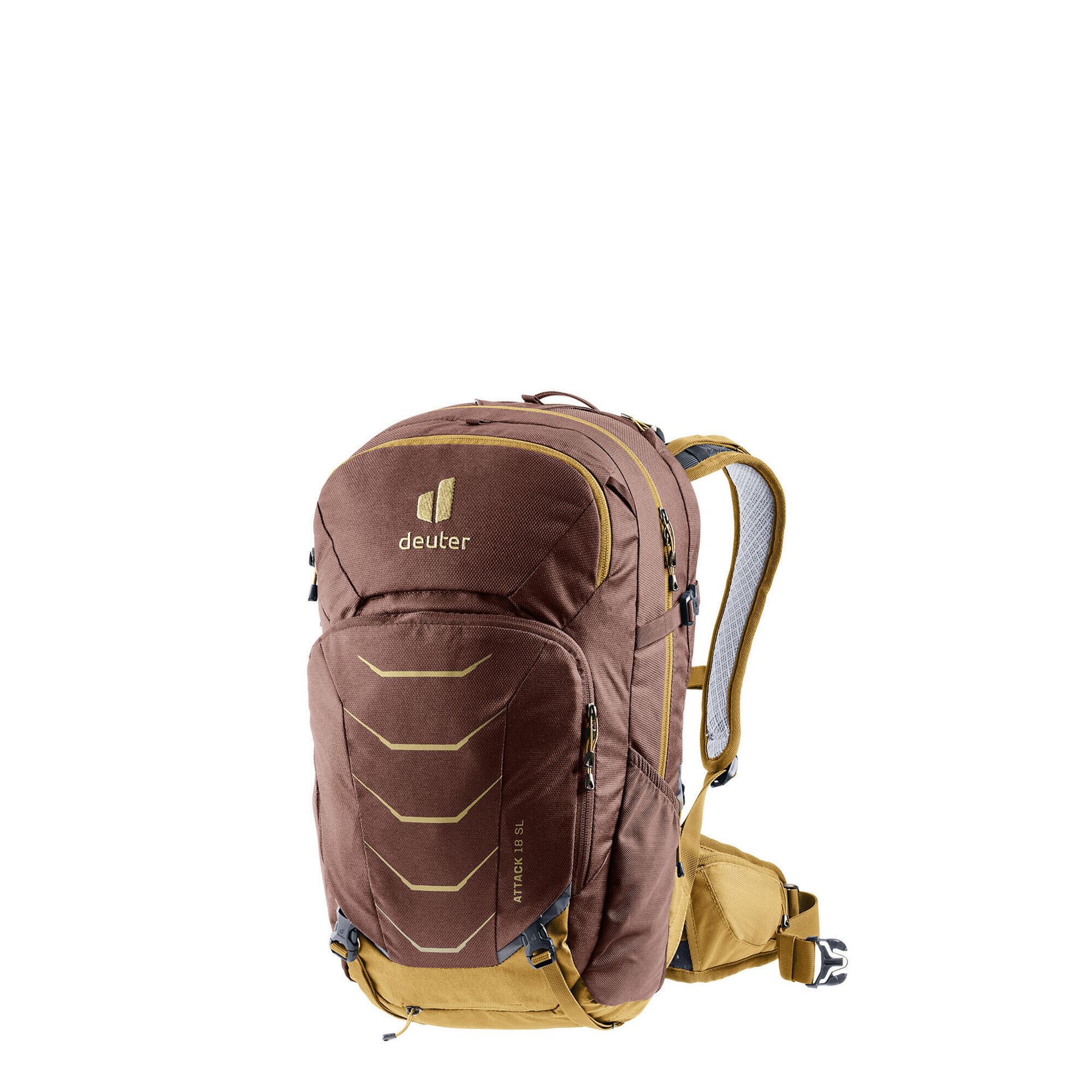 Plecak na rower damski Deuter Attack 18 Sl raisin/almond