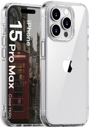 Bizon Etui Case Halo do iPhone 15 Pro Max, przezroczyste