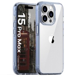 Bizon Etui Case Halo do iPhone 15 Pro Max, przezroczysto-niebieskie