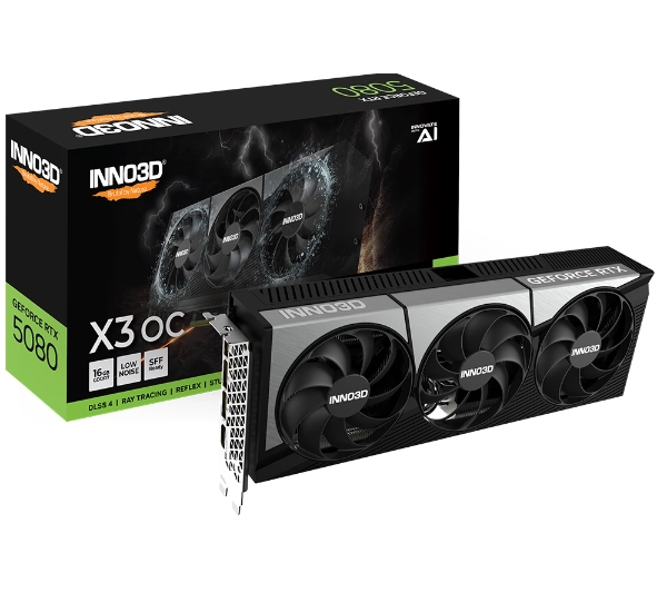 Inno3D GeForce RTX 5080 X3 OC 16GB GDDR7 256bit N50803-16D7X-17603930
