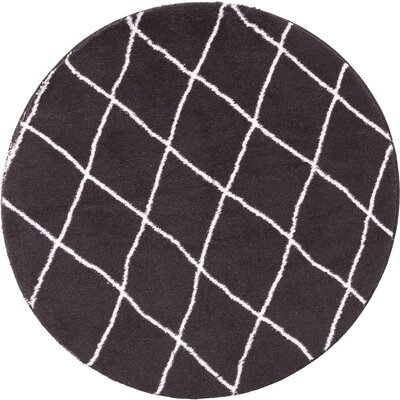 Dywan wewnętrzny MULTIDECOR Loren Print 507872 80 cm Czarny