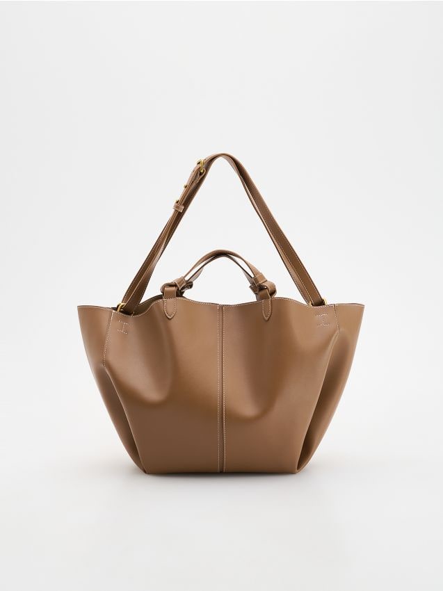 Reserved - Torebka shopper - brązowy