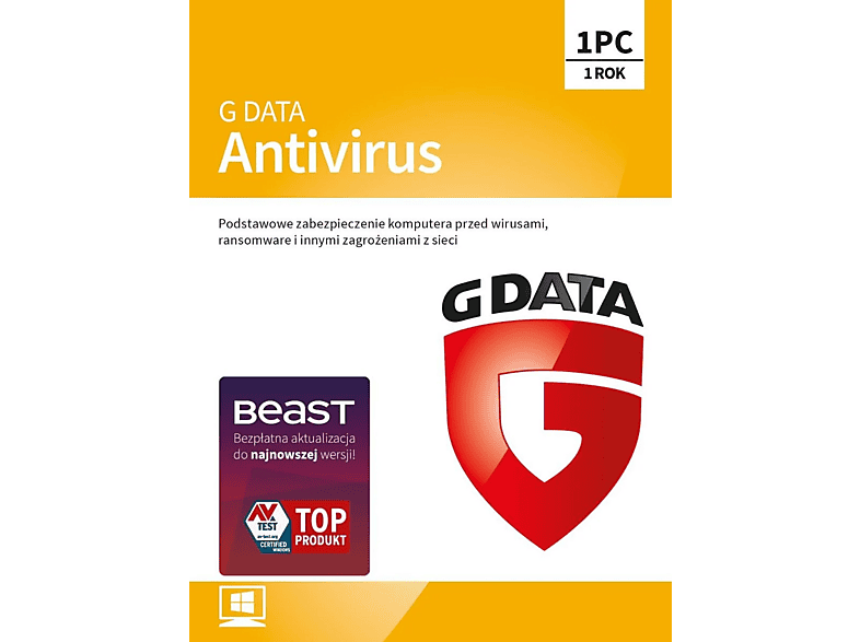 Kod aktywacyjny G DATA Program antywirusowy Antivirus 1 PC rok
