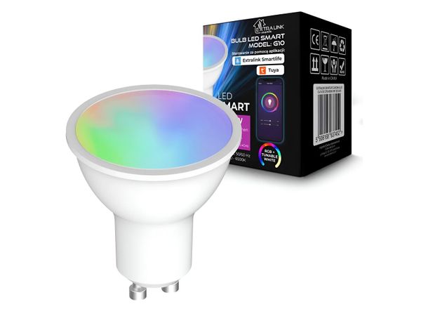 Extralink Żarówka SMARTLIFE LED GU10 G10 2700-6500K WIFI 220-240V