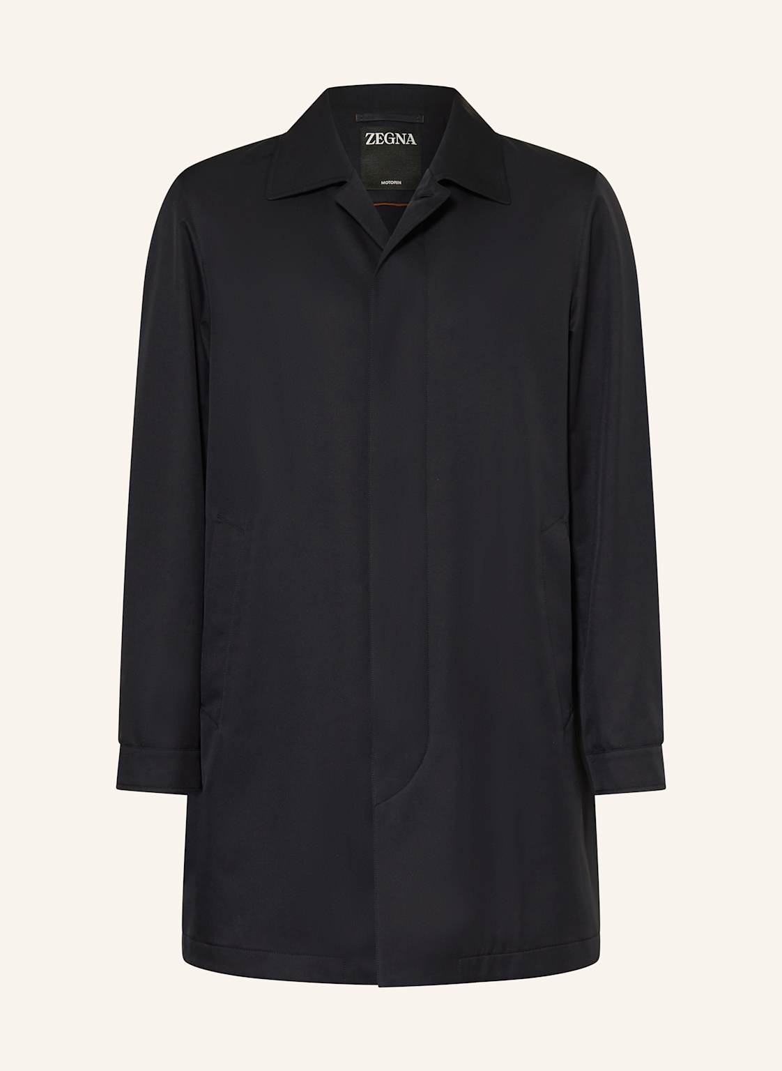 Zegna Płaszcz Przeciwdeszczowy Motorin 300 blau