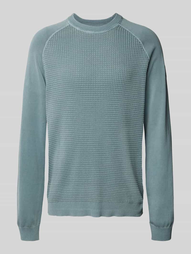 Sweter z dzianiny z raglanowymi rękawami model ‘ZANCA’