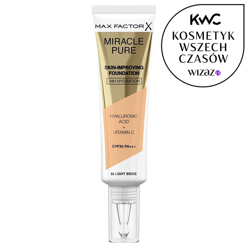Max Factor Miracle Pure Skin-Improving Foundation SPF30 podkład 30 ml dla kobiet 32 Light Beige