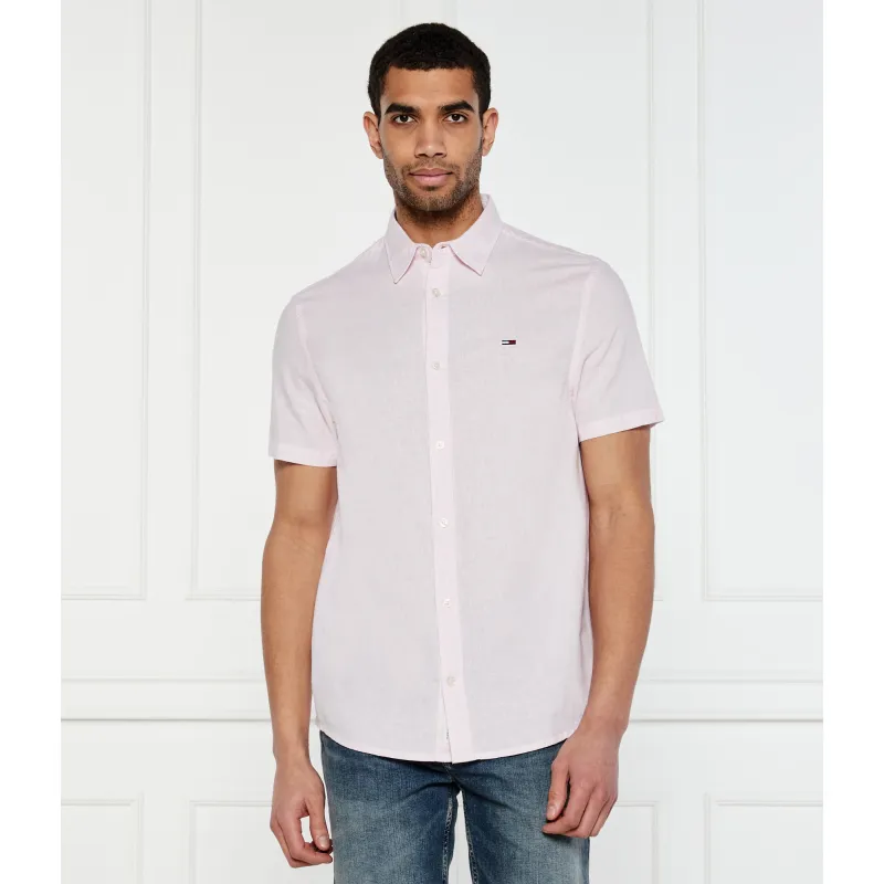 Tommy Jeans Koszula | Regular Fit | z dodatkiem lnu
