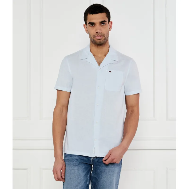 Tommy Jeans Koszula | Regular Fit | z dodatkiem lnu