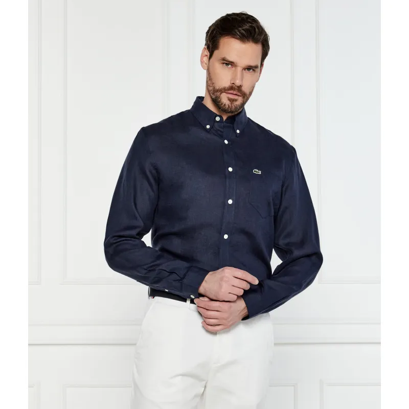 Lacoste Lniana koszula Regular Fit