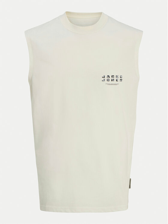 Jack&Jones Tank top Charge 12274740 Żółty Relaxed Fit