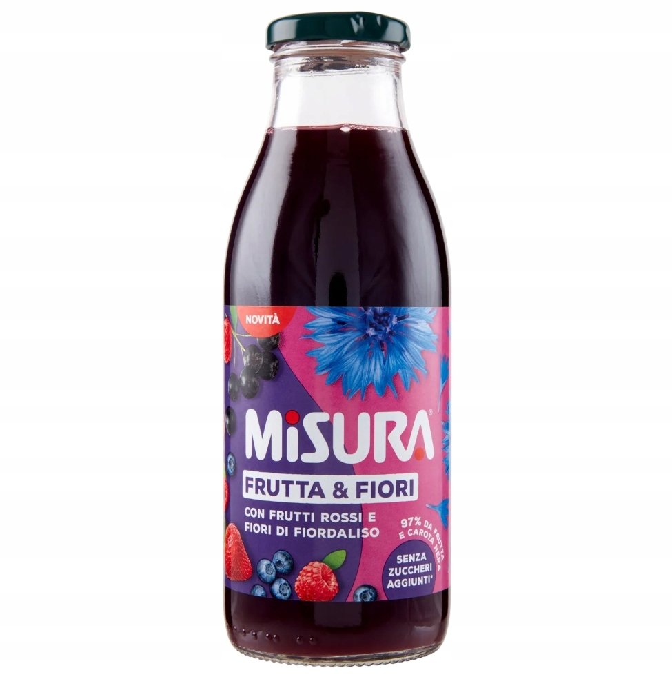 Sok Frutta & Fiori Frutti Rossi e Fiori di Fiordaliso 500ml - Misura