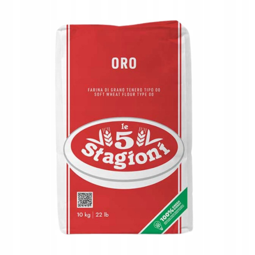 Mąka na pizzę 00 Oro 1kg 5 Stagioni mocny gluten W390 włoska