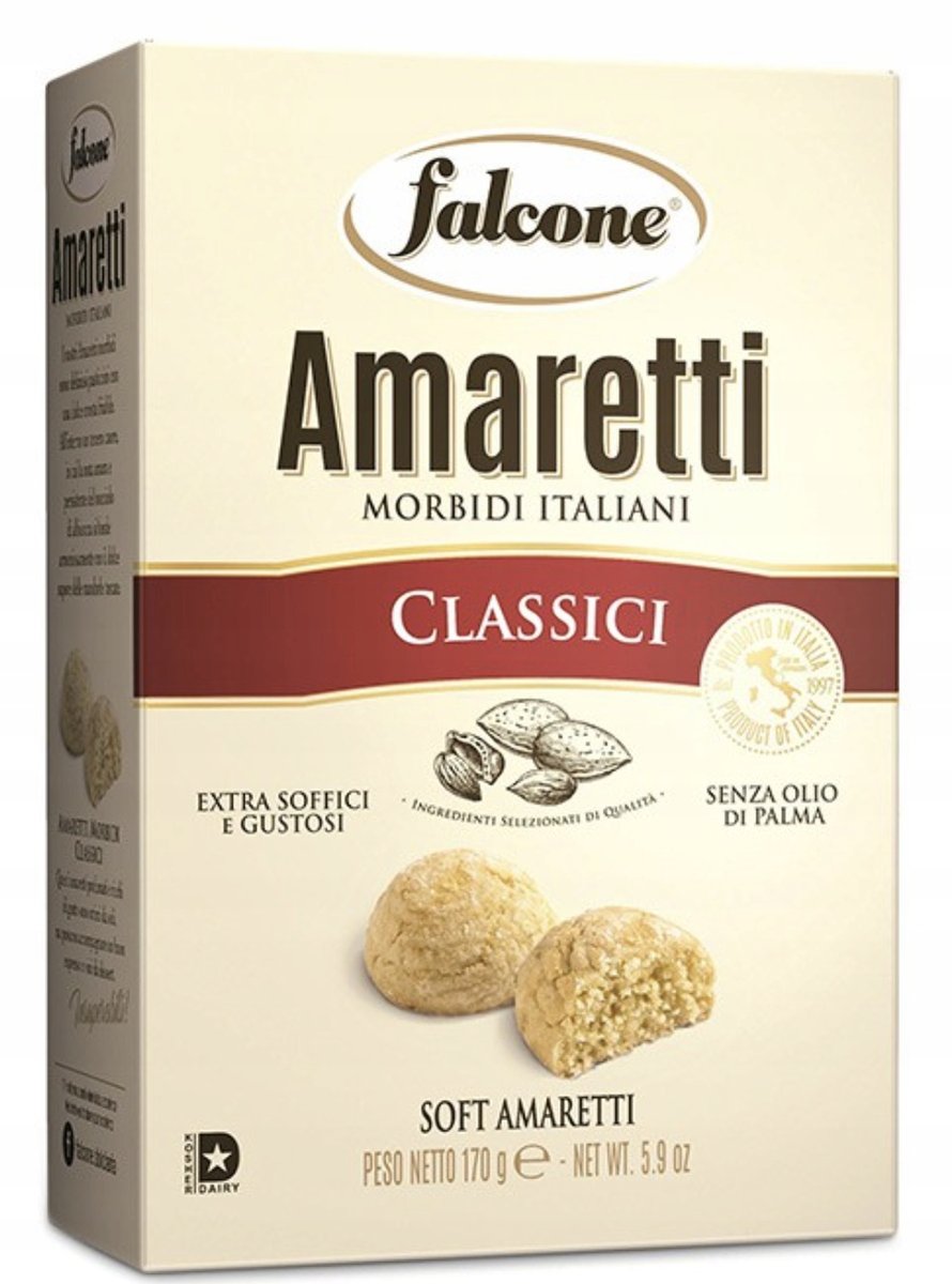 Ciasteczka miękkie Amaretto Classici 170g - Falcone bez oleju palmowego