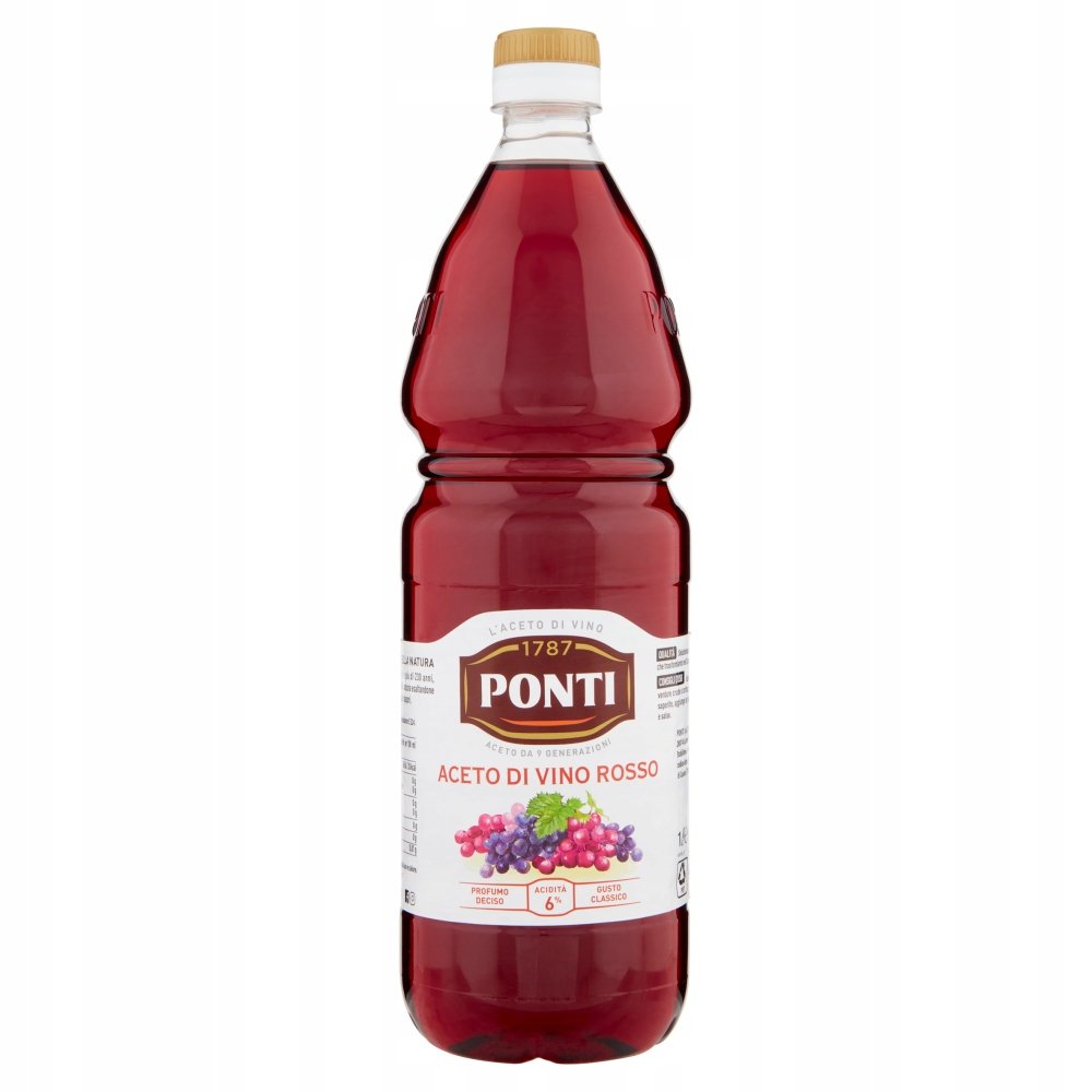 Ocet winny czerwony Aceto di vino rosso 1l - Ponti