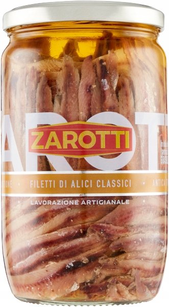 Filety ZAROTTI FILETTI DI ALICI 720 GR anchois filety z sardeli