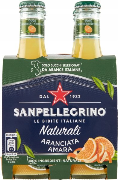 Napój Aranciata Amara 200mlx4 - San pellegrino gorzka pomarańcza