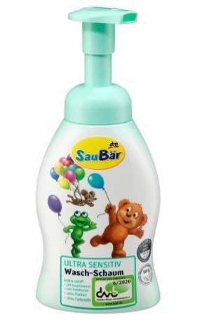 SauBear, Pianka do mycia dla dzieci, ultra wrażliwa, 250 ml