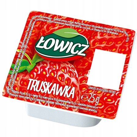 Dżem truskawkowy monoporcja 25g - Łowicz mini kubek mono
