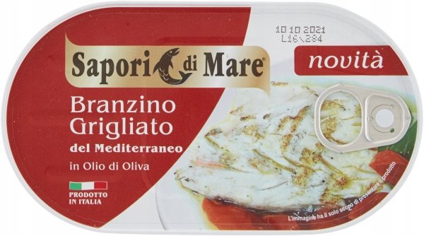 Grilowany filet z okonia w oliwie Filetto Branzino Grigliato Sapori di Mare