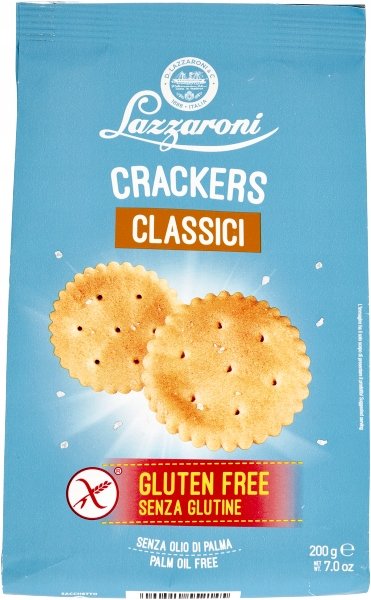 Krakersy Crackers Senza Glutine Classici 200g - Lazzaroni bez glutenu