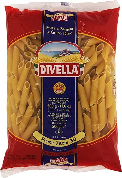 Divella Penne Zitoni 30 włoski makaron