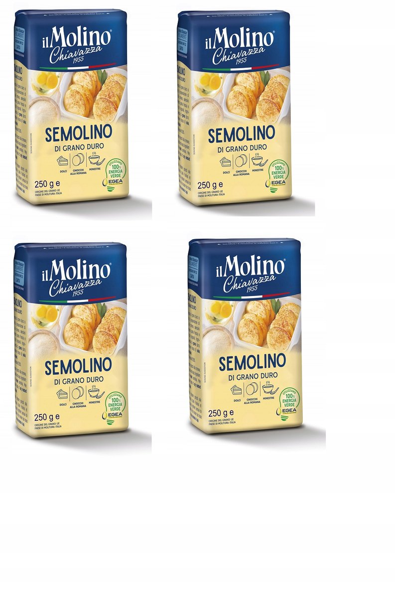 Mąka semolina Di Grano Duro 1kg (4x250g) Il Molino włoska wygodne opakowan