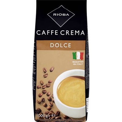 Caffé Crema Dolce całe ziarna 1000 g - Rioba