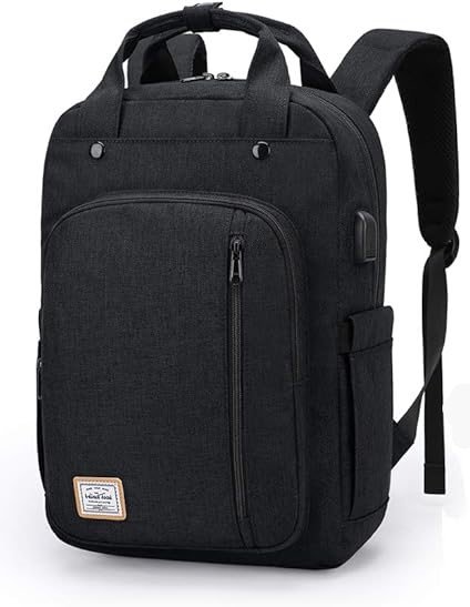 PLECAK DAMSKI MIEJSKI NA LAPTOPA 15,6'' PORT USB CZARNY