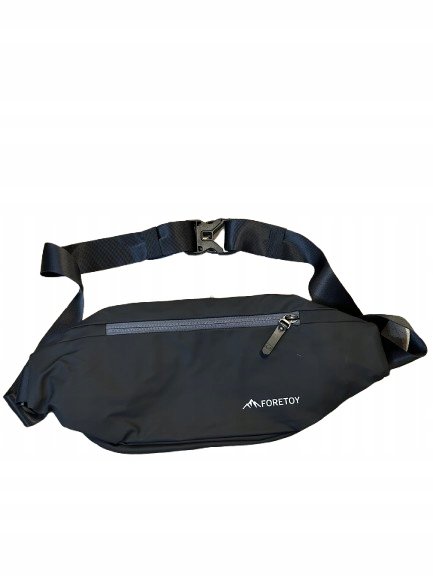 SASZETKA TORBA BIODROWA NA RAMIĘ MĘSKA NERKA CZARNY
