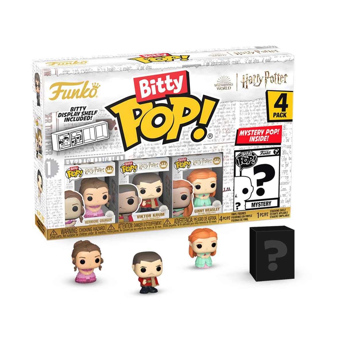 Bitty Funko POP!, figurka kolekcjonerska: HP GoF- Hermione 4pk