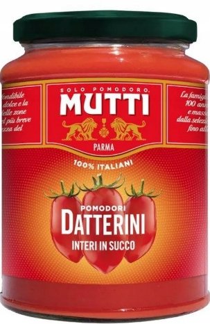 Pomidory Datterini Interni 350g - Mutti pomidory dojrzałe marynowane