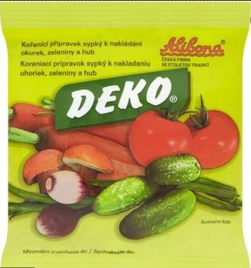 czeska Przyprawa do marynowania ogórków kiszonych DEKO 100 Alibona Czechy