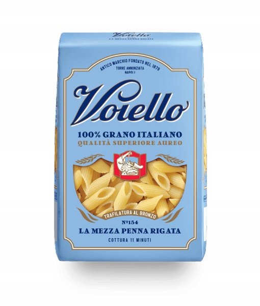 Makaron Mezze Penne Rigate 500g - Voiello rurki włoskie makaron