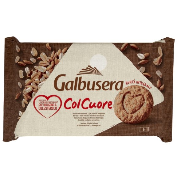 Pełnoziarniste Ciastka Col Cuore Frollino Integrale Fibre di Cereali 300g -