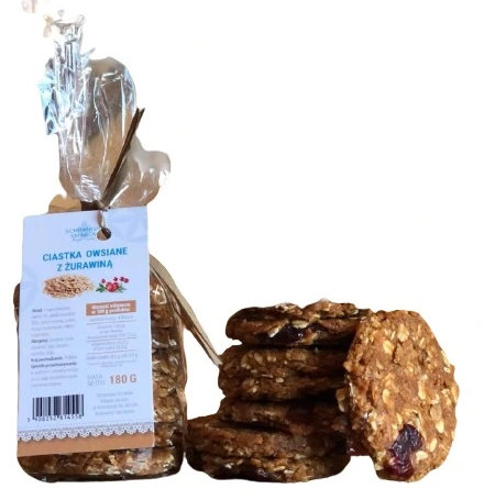 Ciastka owsiane bez dodatków 180g