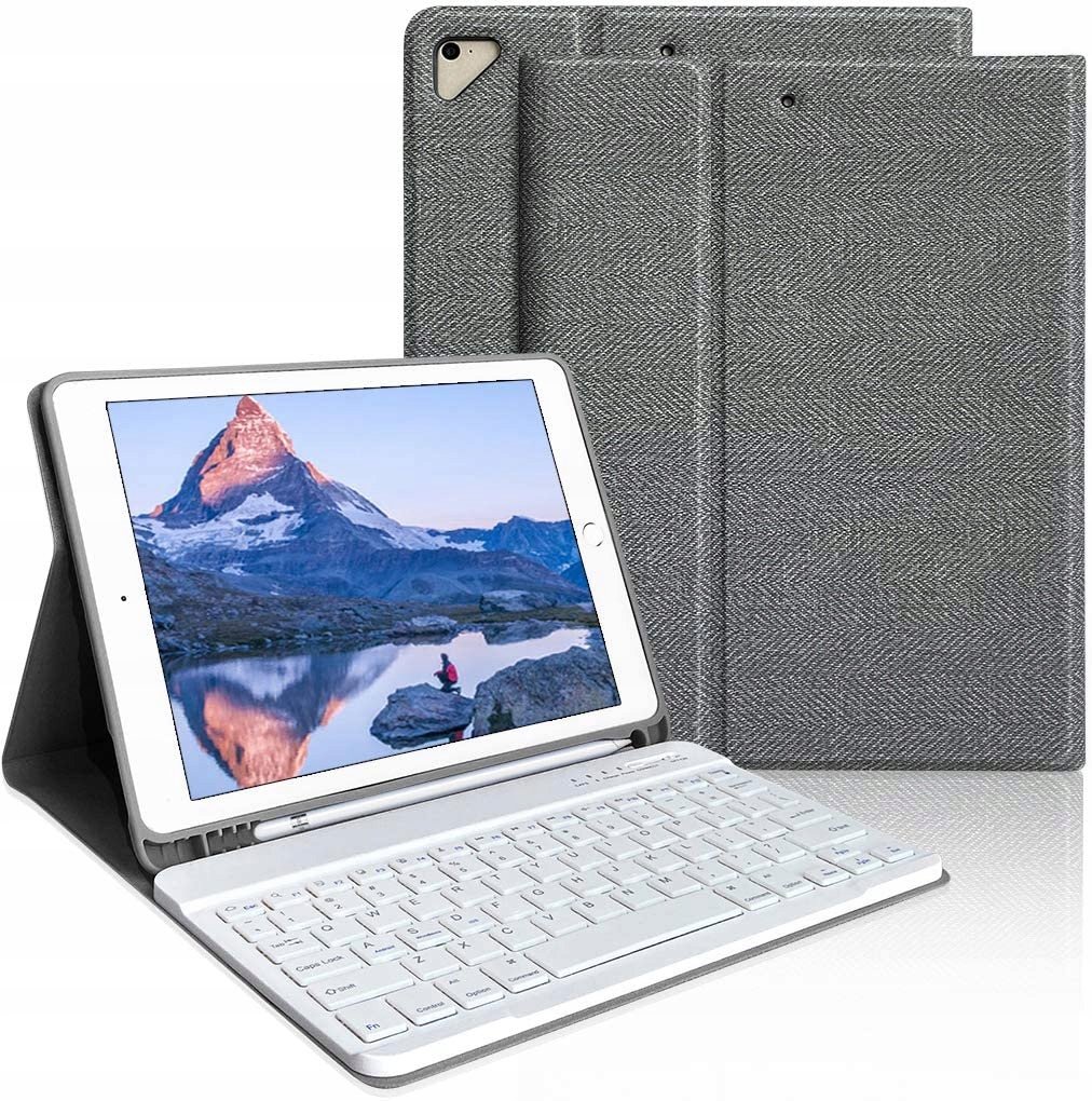 ETUI KLAWIATURA QWERTZ DO APPLE IPAD 10.9'' SZARY