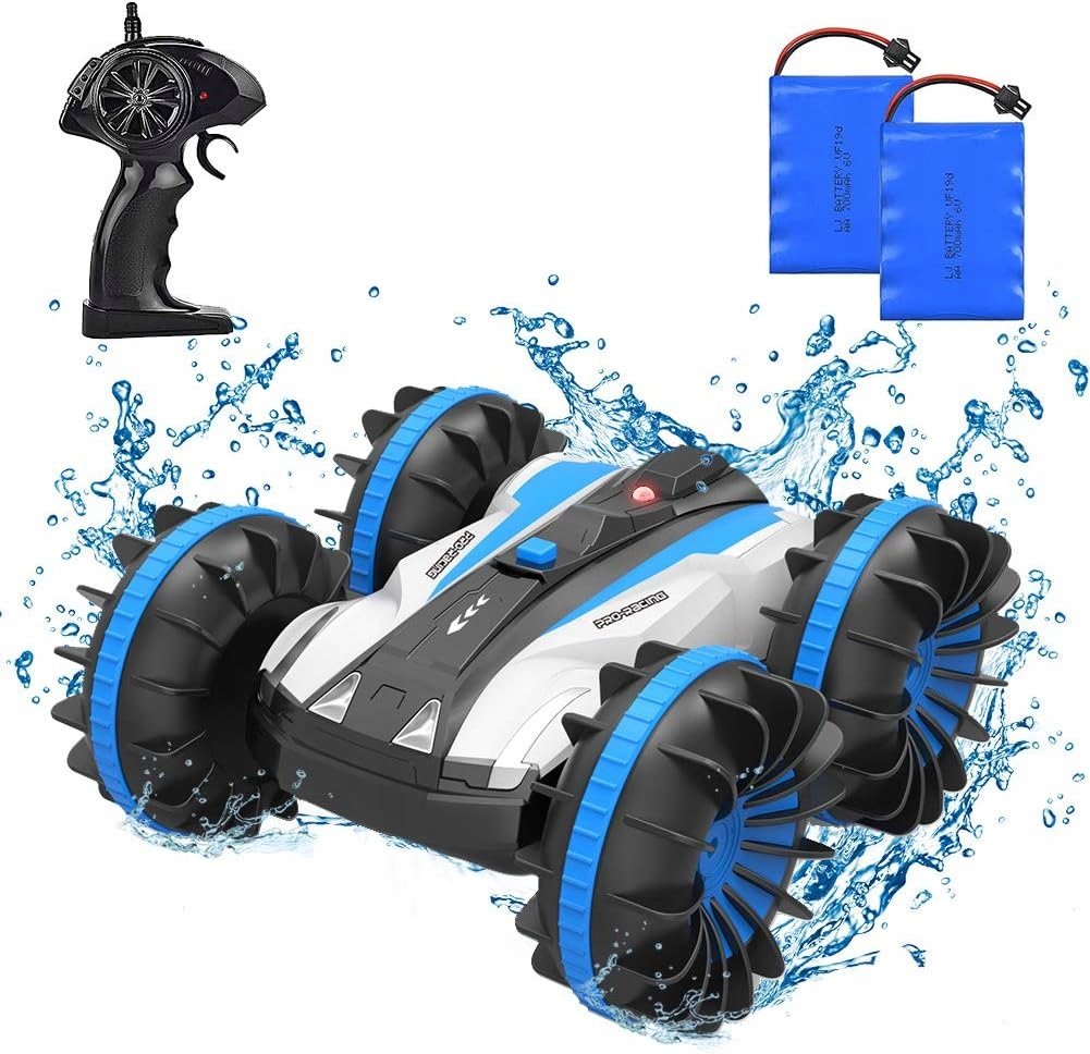SAMOCHÓD ZDALNIE STEROWANY 4x4 2,4Ghz OYMMENEY AMPHIBIOUS NIEBIESKI