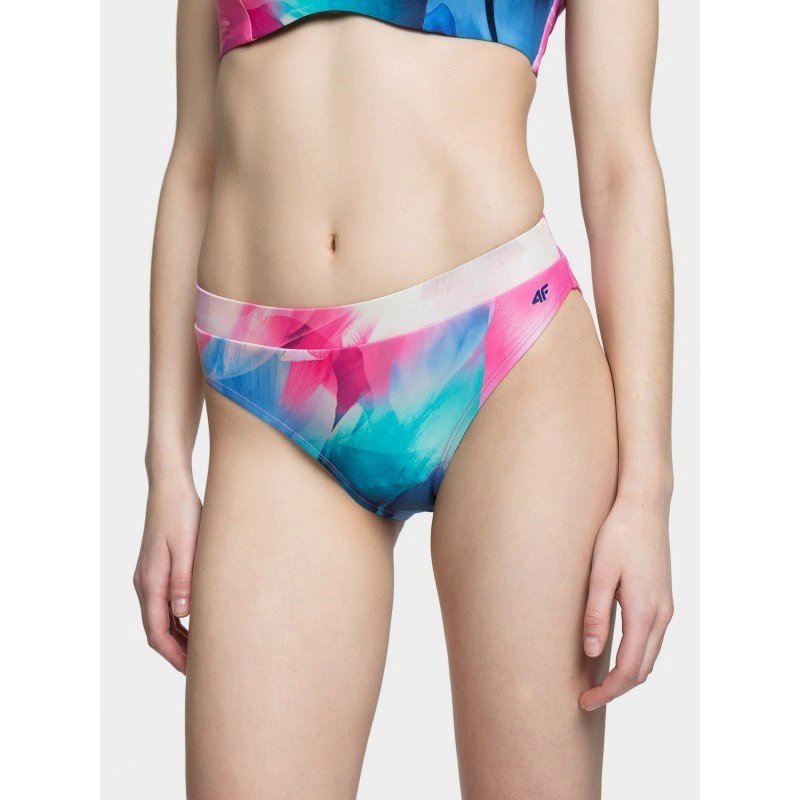 Strój kąpielowy dół od bikini damski 4F H4L21KOS002D-90A MULTICOLOR