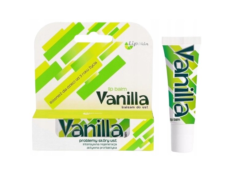 Lipskin Vanilla Balsam do ust dla dzieci od 3 roku życia, 8 g