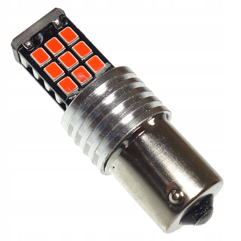 Dioda LED BA15S P21W 21x SMD Czerwona 12V CANBUS
