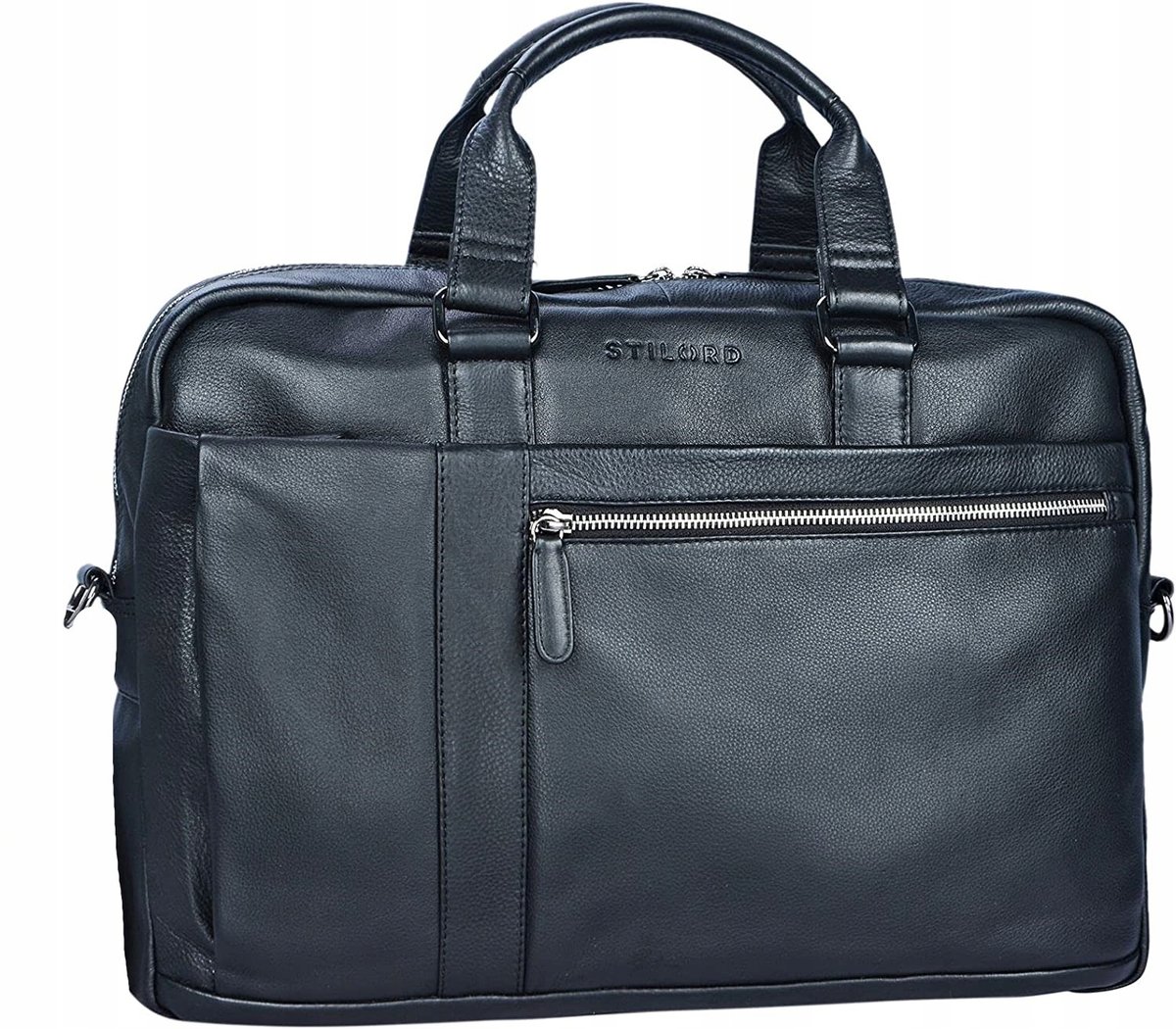 STILORD TORBA BIZNESOWA CZARNA SKÓRA NATURALNA