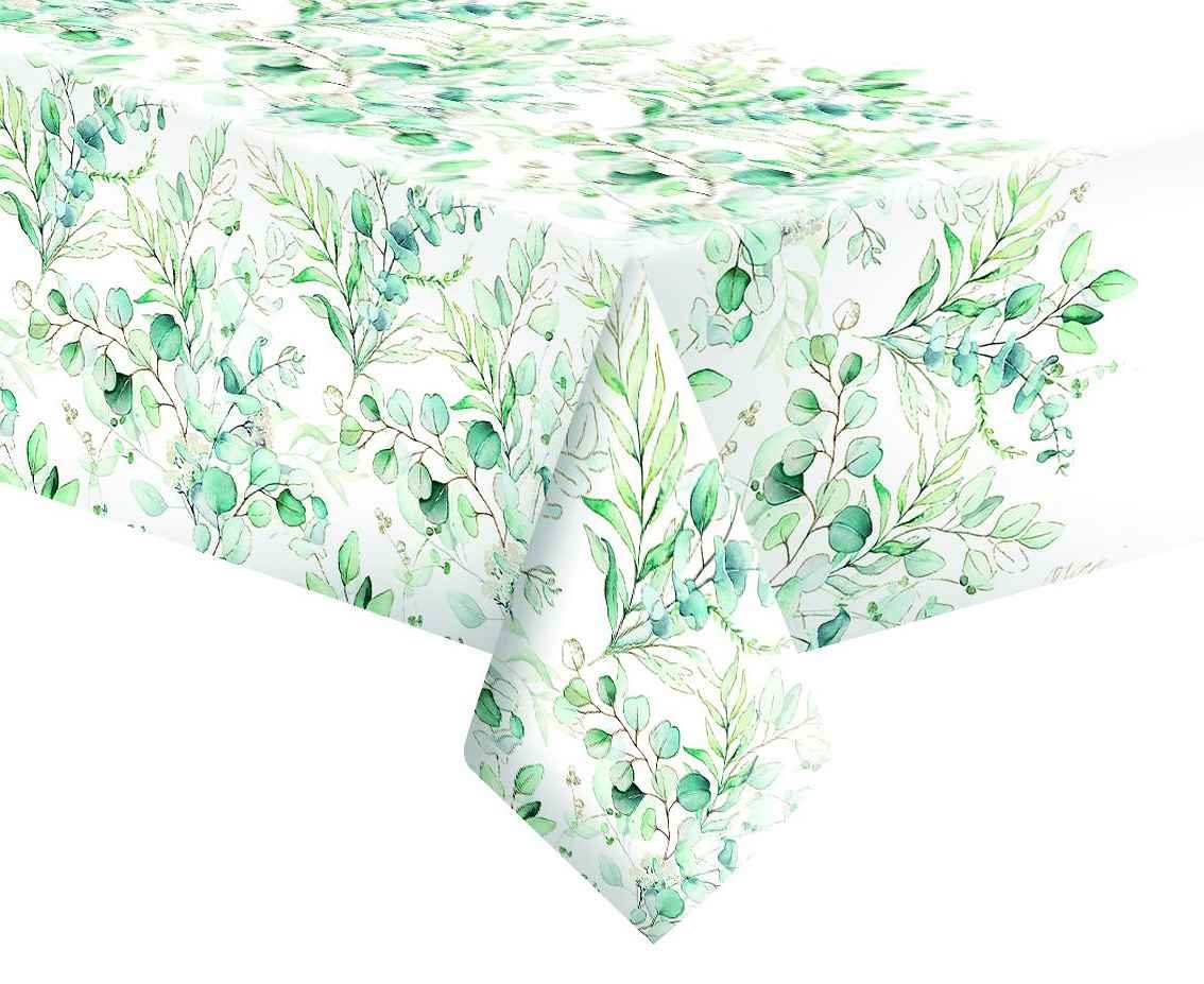 OBRUS PAPIEROWY DAISY EUCALYPTUS 120X180CM POL-MAK