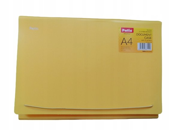 TECZKA Z 12 PRZEGRÓDKAMI A4 5057/06 PATIO ŻÓŁTA
