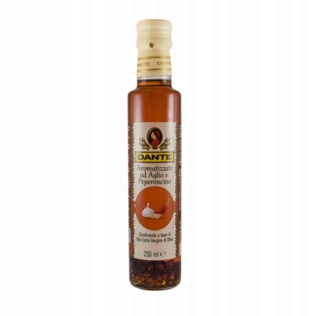 Oliwa ziołowa chilli czosnek włoska 250ml Dante włoska aromatyczna smak