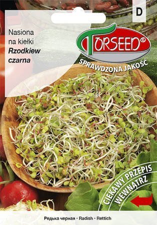 Rzodkiew czarna, nasiona na kiełki 10g - Torseed