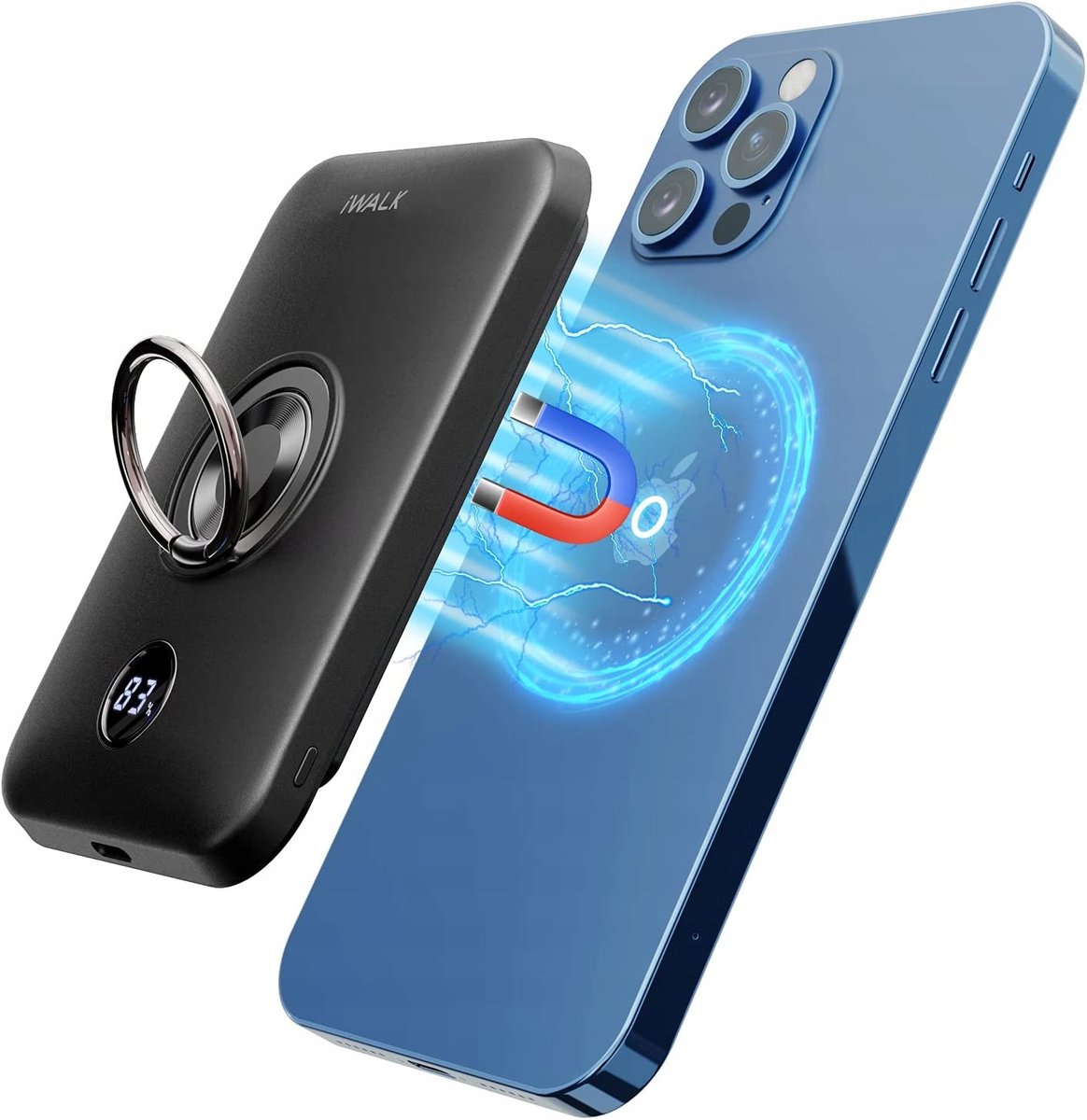 POWERBANK iWALK 6000 mAh CZARNY MAGSAFE