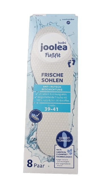 Joolea, Wkładki do butów 39-41, białe, 1 para