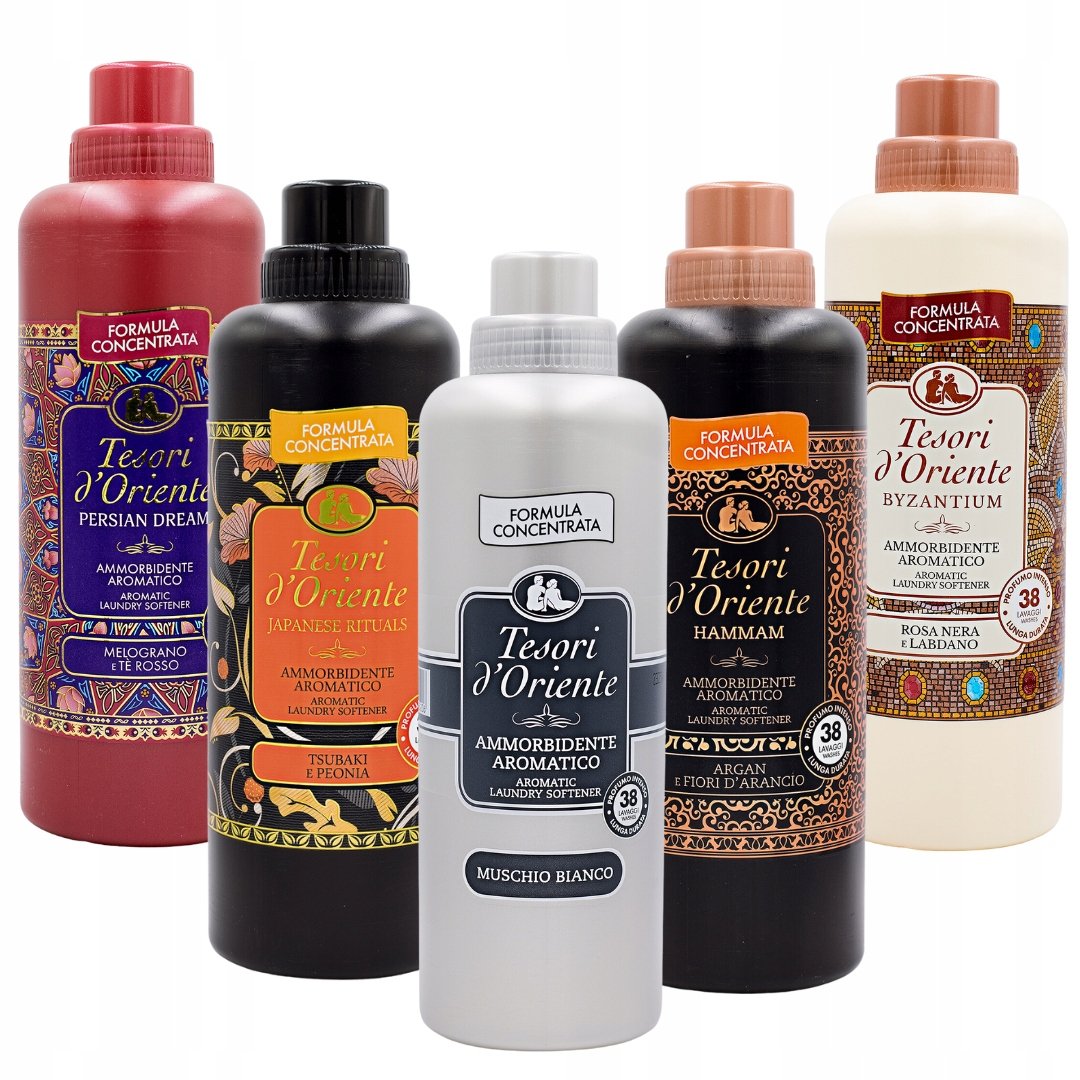 Tesori włoski zestaw 5 włoskich płynów do płukania 760 ml BYZANTIUM, JAPANE